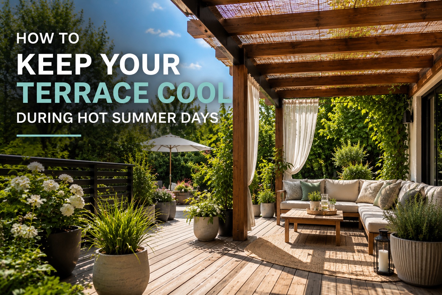 How to Keep Your Terrace Cool During Hot Summer Days